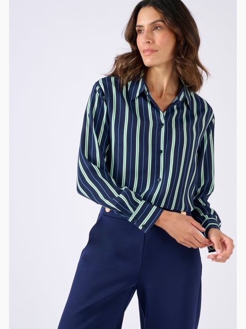 Chemisier rayé pure viscose - Damart - Kiabi
