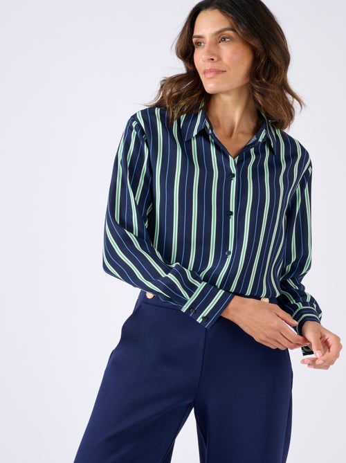 Chemisier rayé pure viscose - Damart - Kiabi