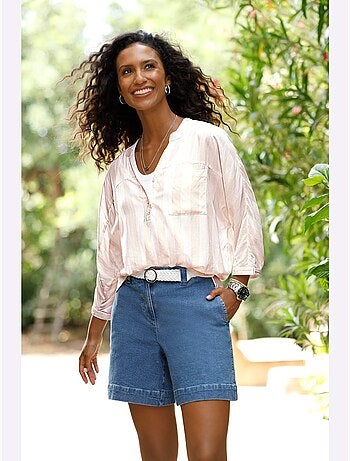 Chemisier Rayé Pure Viscose - Taille Standard - Helline