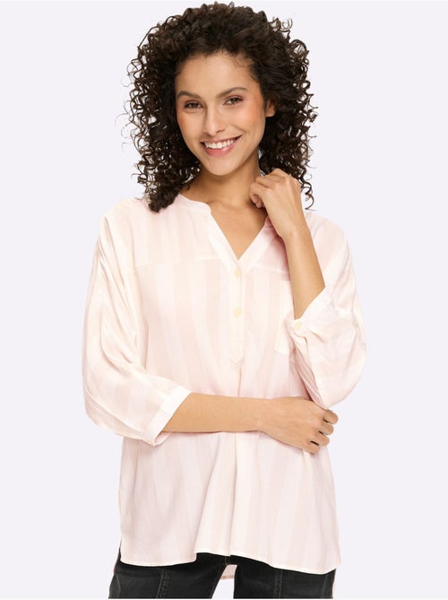 Chemisier Rayé Pure Viscose - Taille Standard - Helline - Kiabi