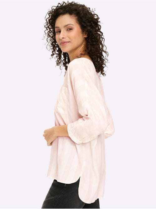 Chemisier Rayé Pure Viscose - Taille Standard - Helline - Kiabi