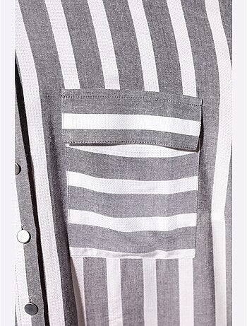 Chemisier Rayé Pure Viscose - Taille Standard - helline