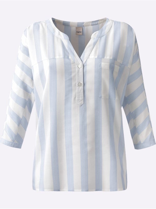 Chemisier Rayé Pure Viscose - Taille Standard - Helline - Kiabi