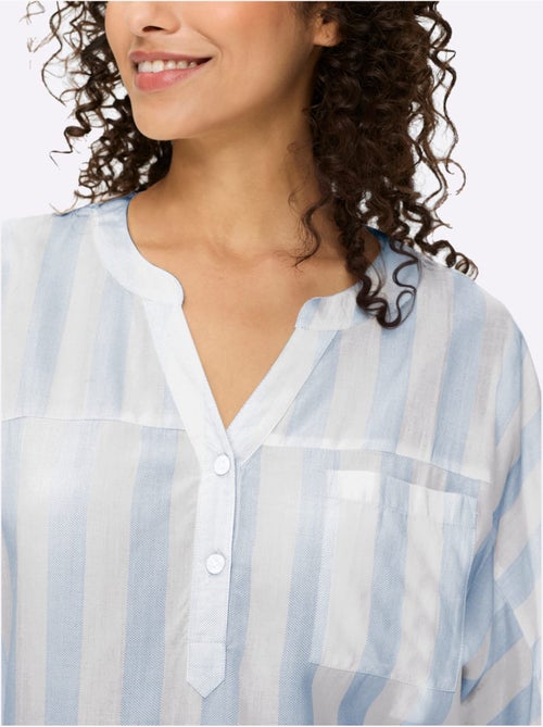 Chemisier Rayé Pure Viscose - Taille Standard - Helline - Kiabi