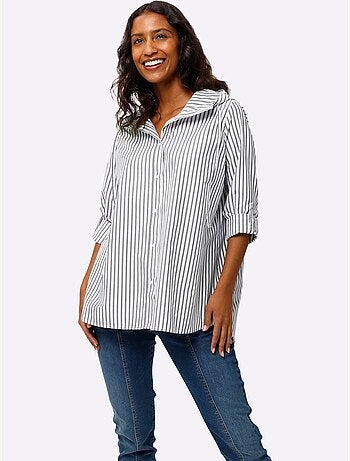 Chemisier Rayé Qualité Facile D'entretien - Taille Standard - helline