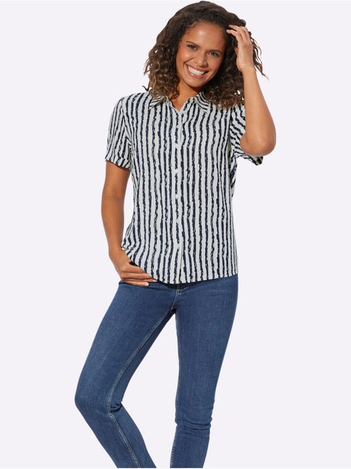 Chemisier Rayé Viscose Douce Et Fluide - Taille Standard - Witt - Kiabi