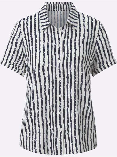 Chemisier Rayé Viscose Douce Et Fluide - Taille Standard - Witt - Kiabi