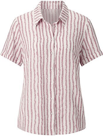 Chemisier Rayé Viscose Douce Et Fluide - Taille Standard - Witt