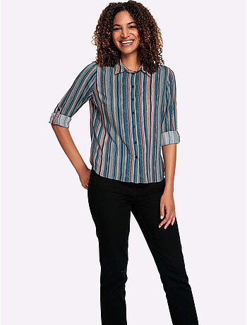 Chemisier Rayé Viscose (ecovero) - Taille Standard - Witt