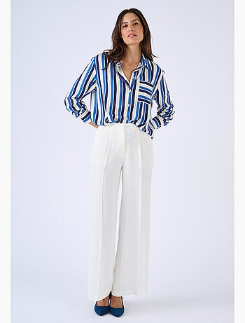 Chemisier rayures graphiques pure viscose - Damart