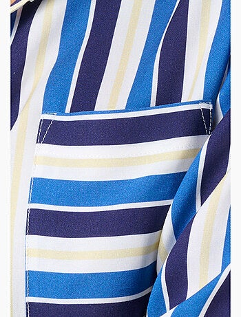 Chemisier rayures graphiques pure viscose - Damart