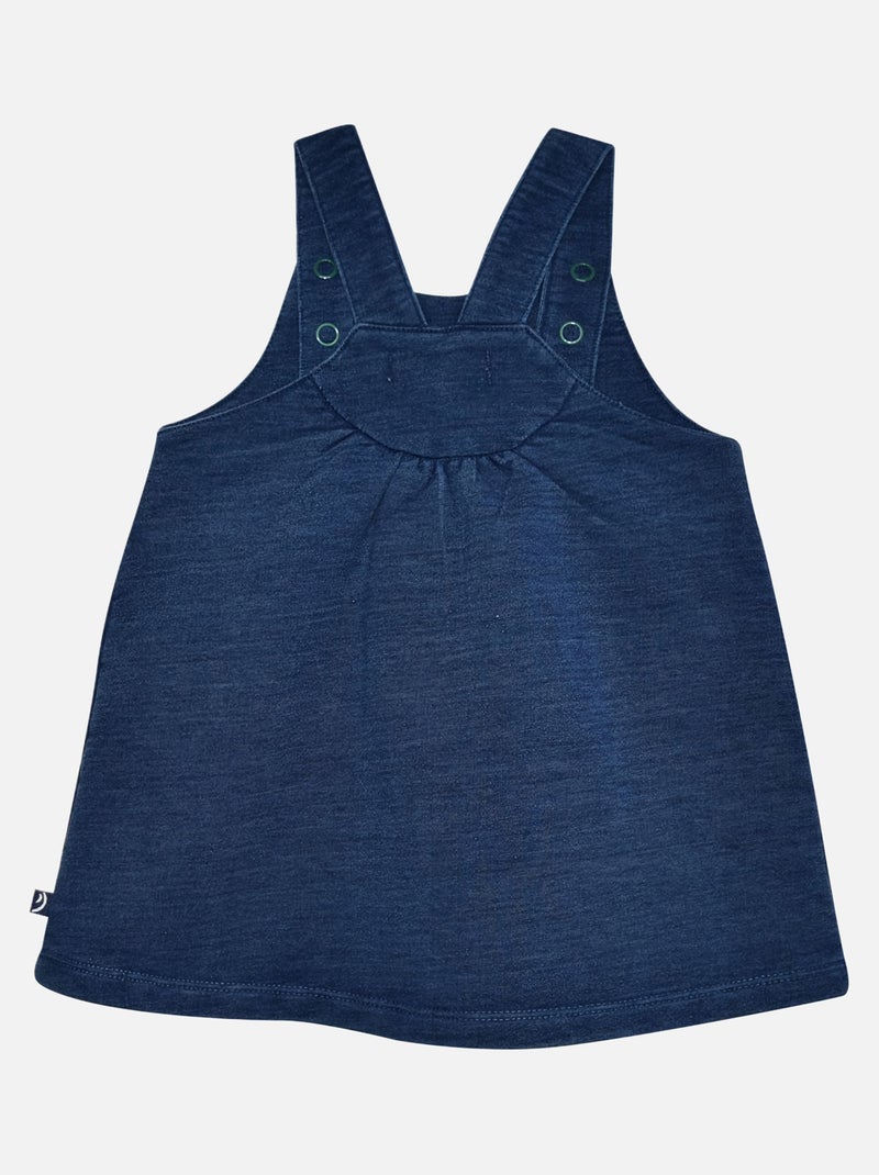 CHEMISIER ROBE BANDEAU MAE MOLLETON Bleu - Kiabi