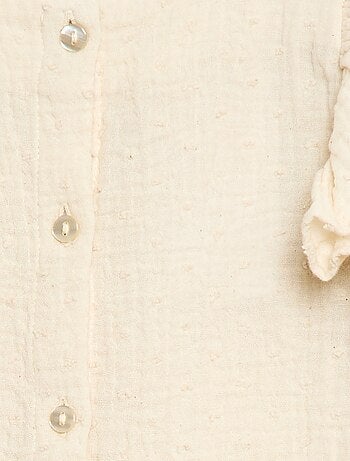 Chemisier sans manche en double gaze de coton