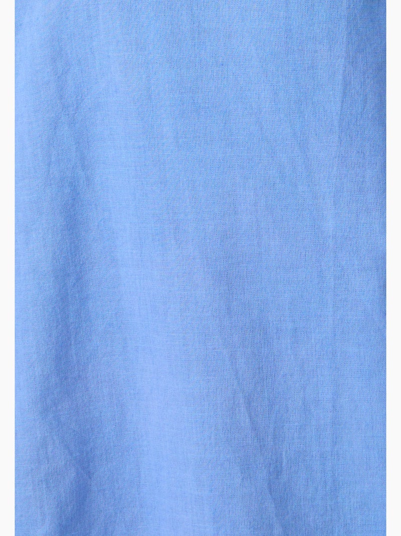 Chemisier sans manches en voile de coton - damart Bleu - Kiabi