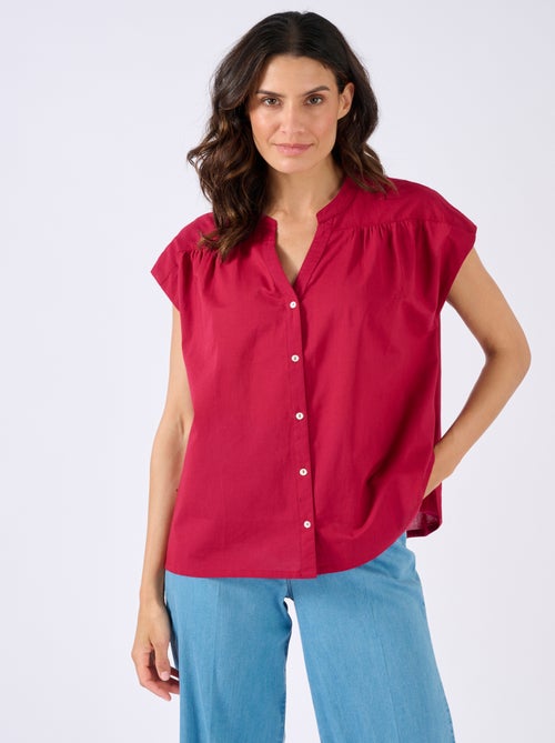 Chemisier sans manches en voile de coton - Damart - Kiabi