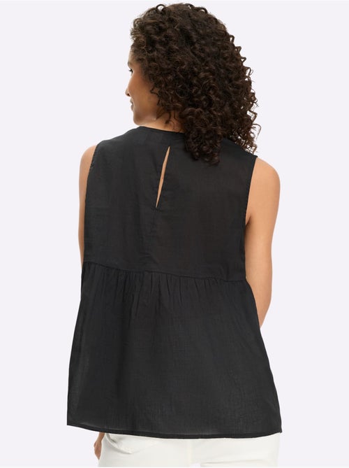 Chemisier Sans Manches Magnifique Broderie - Taille Standard - Helline - Kiabi Chemisier Sans Manches Magnifique Broderie - Taille Standard - Helline - Kiabi