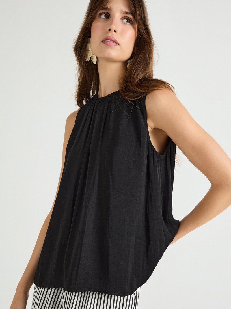 Chemisier sans manches MO Fashion Noir - Kiabi