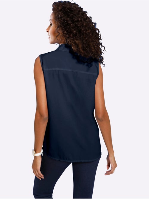 Chemisier Sans Manches Ourlet Légèrement Arrondi - Taille Standard - Moda Vilona - Kiabi