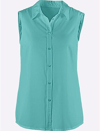 Chemisier Sans Manches Ourlet Légèrement Arrondi - Taille Standard - Moda Vilona