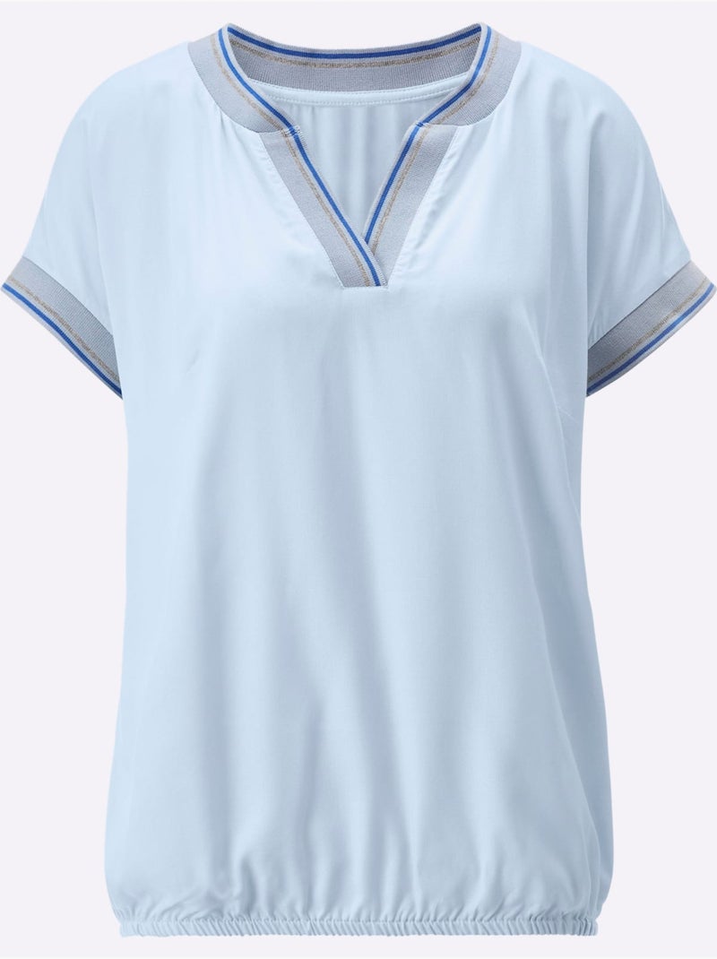 Chemisier Sans Manches Pure Viscose - Taille Standard - helline Bleu clair - Kiabi