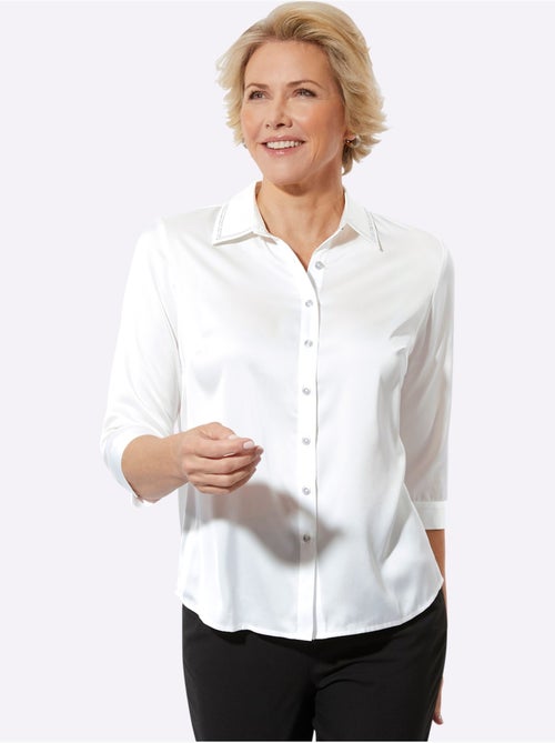 Chemisier satin - taille standard - witt - Kiabi Chemisier satin - taille standard - witt - Kiabi