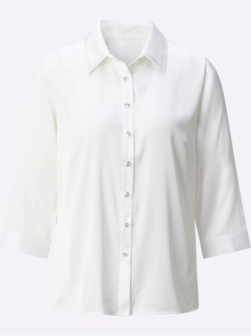 Chemisier satin - taille standard - witt - Kiabi Chemisier satin - taille standard - witt - Kiabi