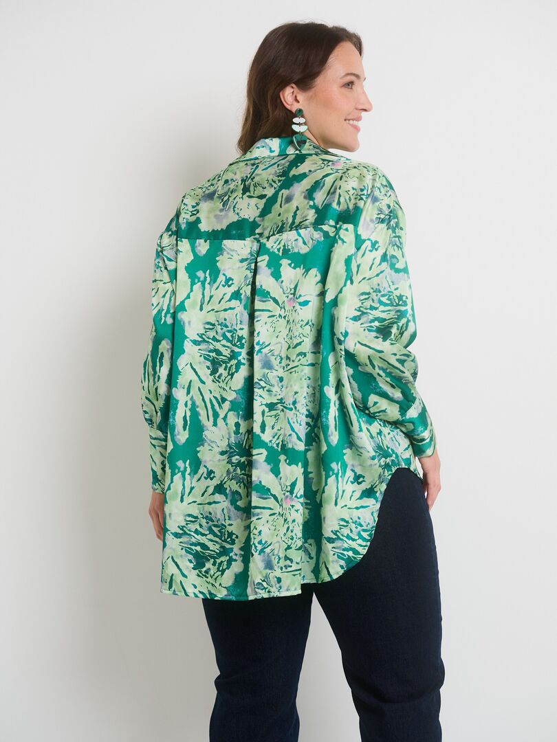 Chemise Aquarelle Kastel Denmark – Manches Flottantes, Quart Zip – Taille XS