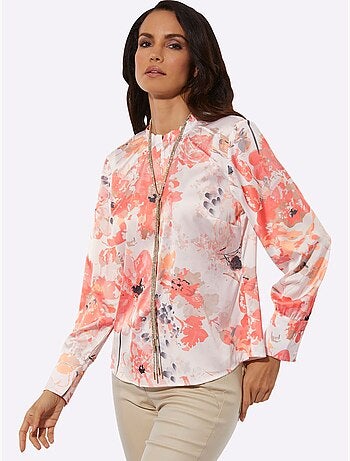 Chemisier Satin Mat élégant - Taille Standard - helline