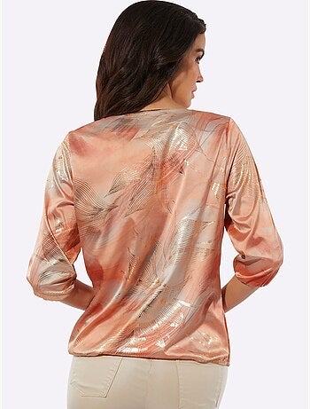 Chemisier Satin Mat élégant - Taille Standard - helline