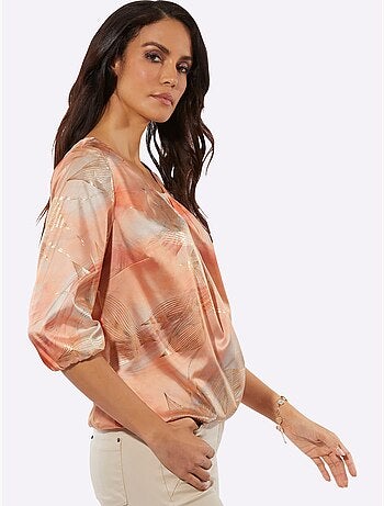 Chemisier Satin Mat élégant - Taille Standard - helline