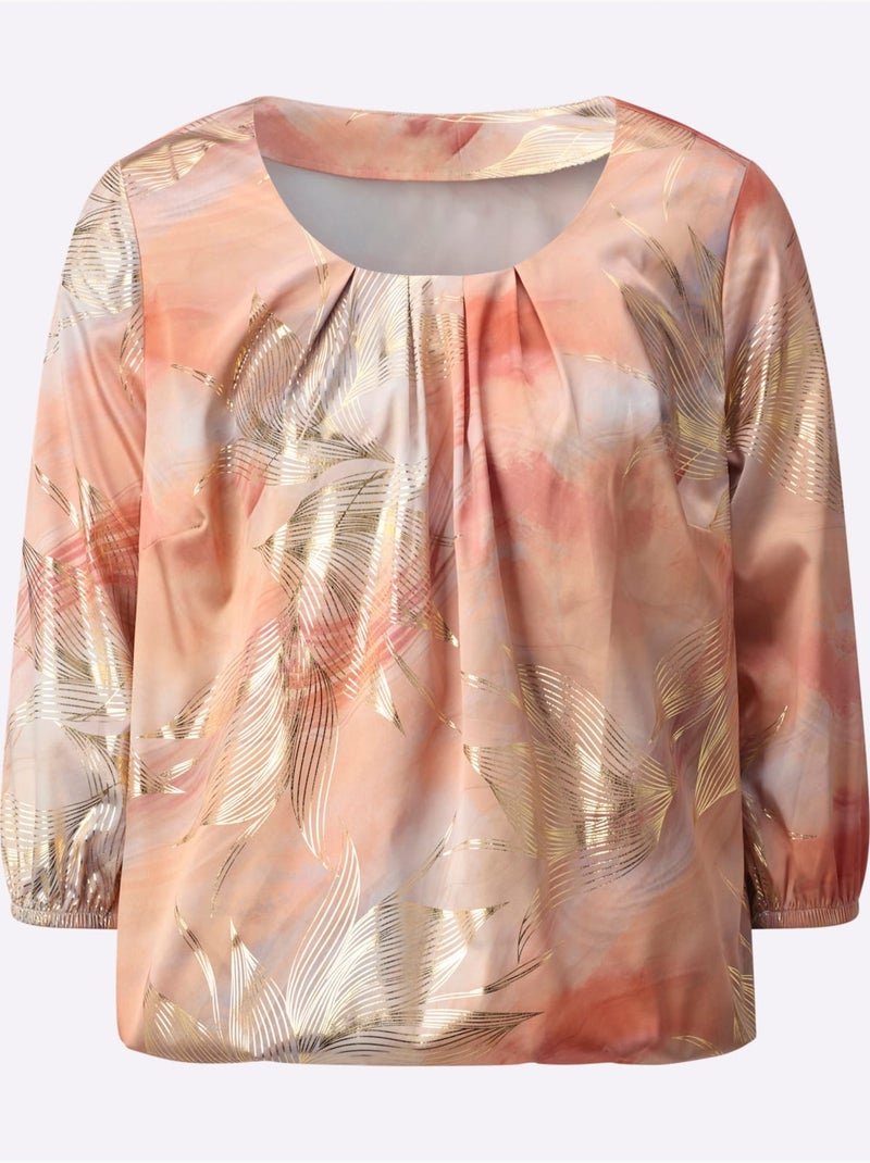 Chemisier Satin Mat élégant - Taille Standard - Helline Ecru - Kiabi