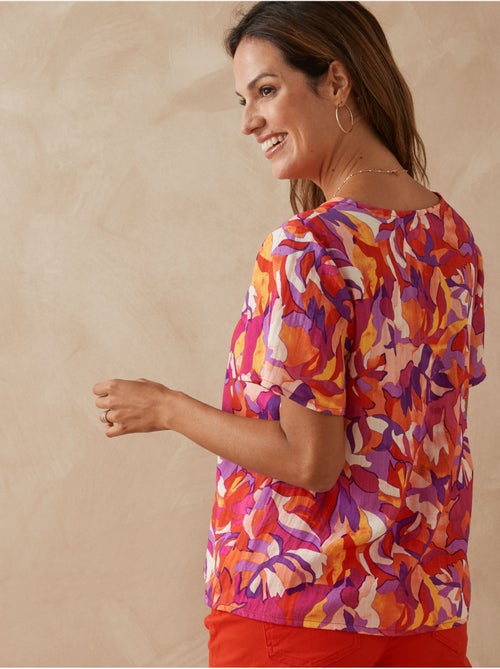 Chemisier smocks à l'encolure - DAXON - Kiabi