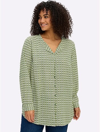 Chemisier Superbe Motif - Taille Standard - Sheego