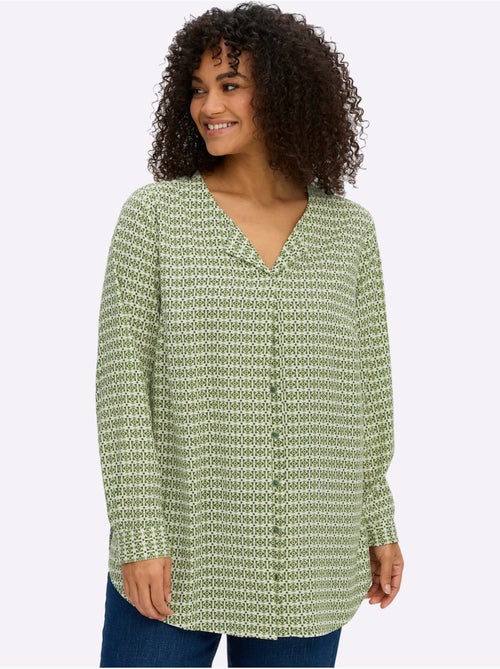 Chemisier Superbe Motif - Taille Standard - Sheego - Kiabi