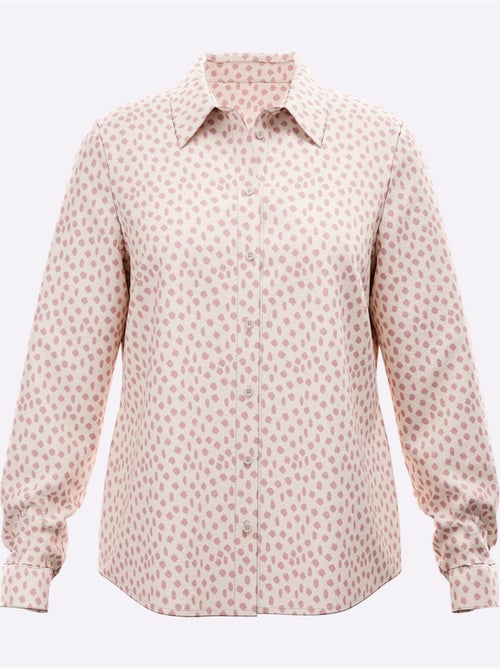 Chemisier Superbe Motif à Pois - Taille Standard - Helline - Kiabi