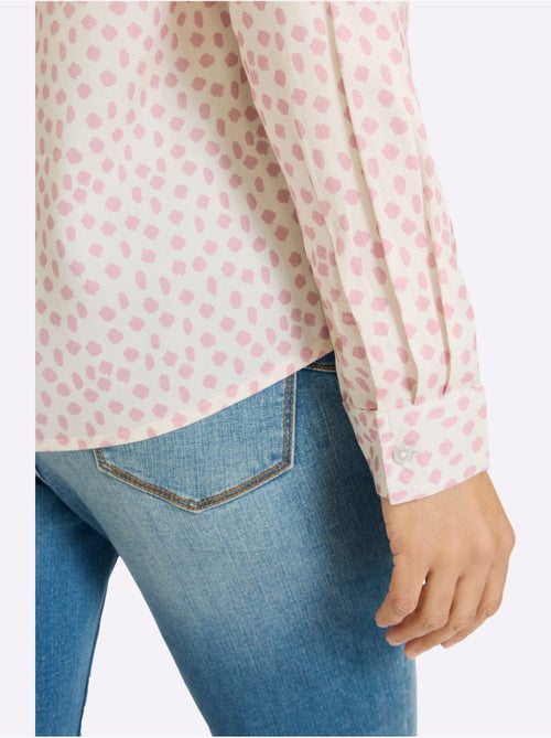 Chemisier Superbe Motif à Pois - Taille Standard - Helline - Kiabi