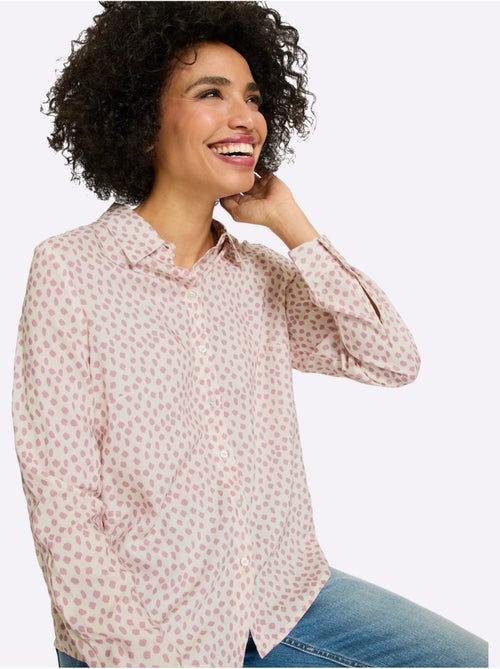 Chemisier Superbe Motif à Pois - Taille Standard - Helline - Kiabi