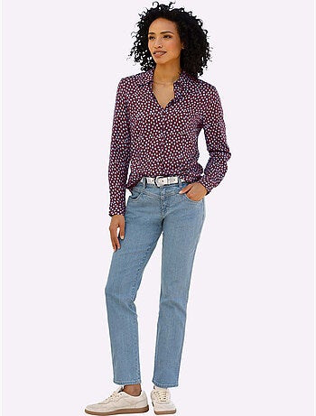 Chemisier Superbe Motif à Pois - Taille Standard - Helline