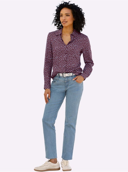 Chemisier Superbe Motif à Pois - Taille Standard - Helline - Kiabi Chemisier Superbe Motif à Pois - Taille Standard - Helline - Kiabi