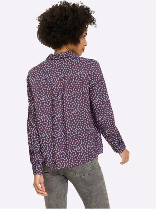 Chemisier Superbe Motif à Pois - Taille Standard - Helline - Kiabi Chemisier Superbe Motif à Pois - Taille Standard - Helline - Kiabi