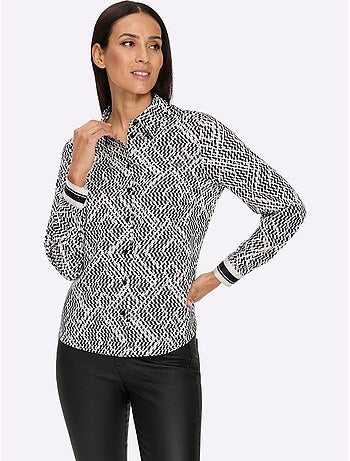 Chemisier Superbe Motif Graphique - Taille Standard - Helline
