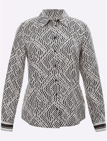 Chemisier Superbe Motif Graphique - Taille Standard - Helline