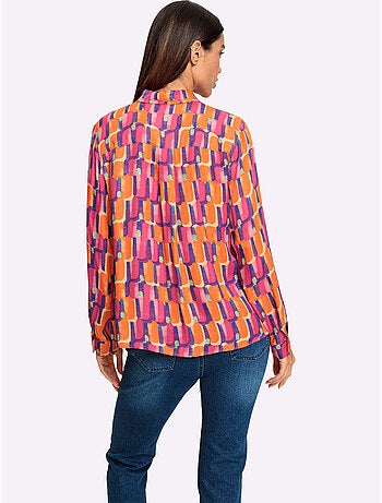 Chemisier Superbe Motif Graphique - Taille Standard - Helline