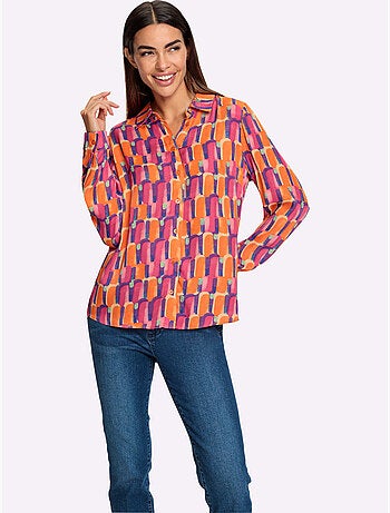 Chemisier Superbe Motif Graphique - Taille Standard - Helline