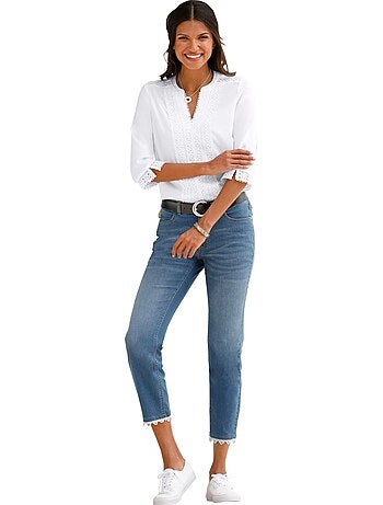 Chemisier Superbes Finitions En Dentelle - Taille Standard - Moda Vilona