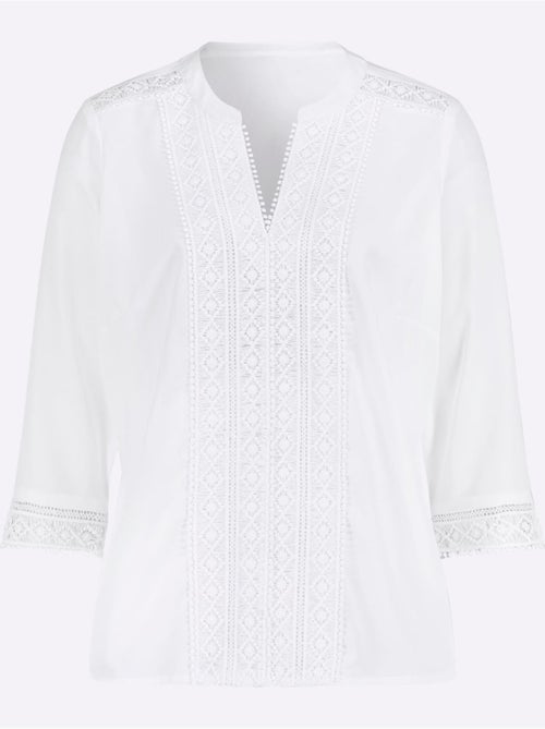 Chemisier Superbes Finitions En Dentelle - Taille Standard - Moda Vilona - Kiabi
