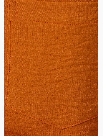 Chemisier tissu crêpe effet froissé - Damart