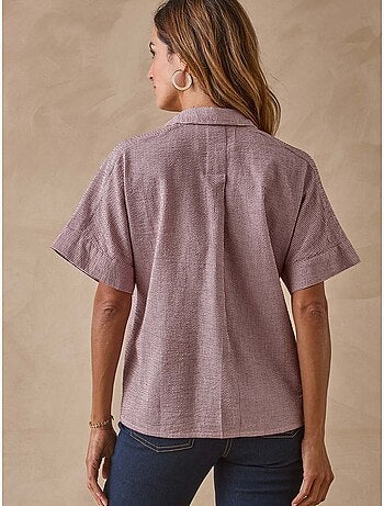 Chemisier tissu effet gaufré - DAXON