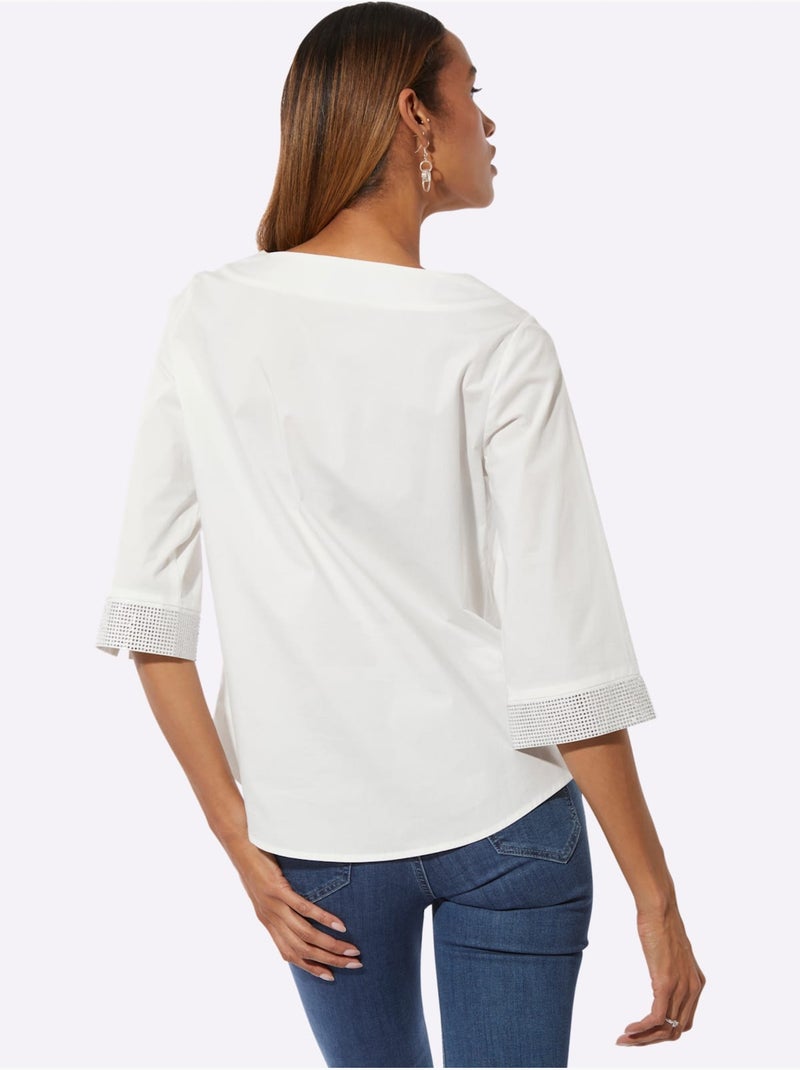 Chemisier Tricoté - Taille Standard - Helline Ecru - Kiabi