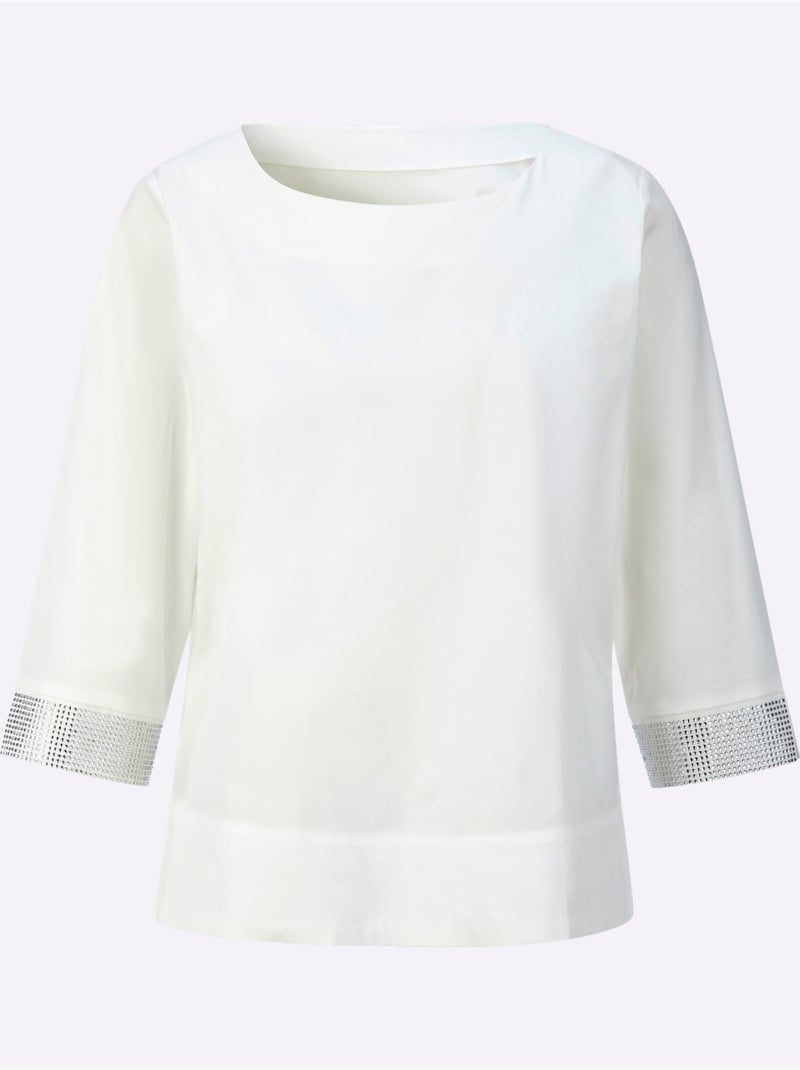 Chemisier Tricoté - Taille Standard - Helline Ecru - Kiabi